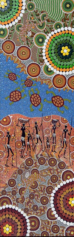 The Art of Carbal | Authentic Indigenous Australian Artwork - Hunters and Gatherers