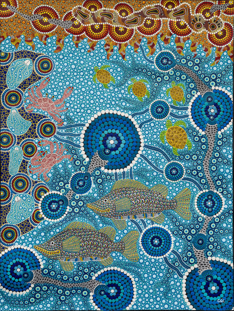 The Art of Carbal | Authentic Indigenous Australian Artwork - Ocean Story