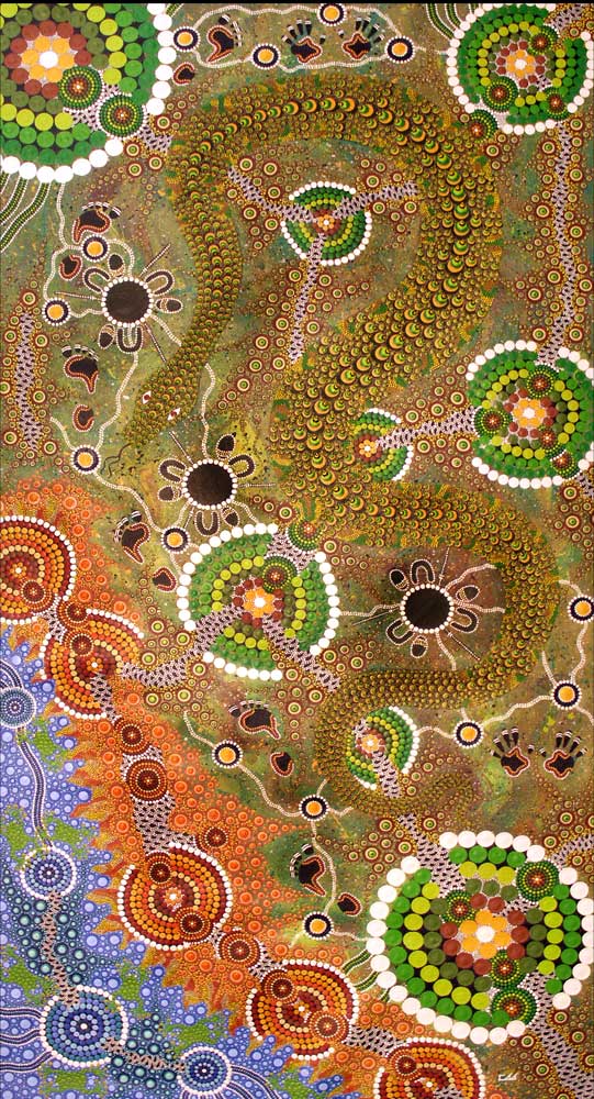 The Art of Carbal | Authentic Indigenous Australian Artwork - Rainforest Python