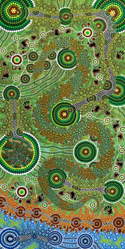 The Art of Carbal | Authentic Indigenous Australian Artwork - Rainforest Python Story