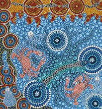 Load image into Gallery viewer, The Art of Carbal | Authentic Indigenous Australian Artwork - Reef Crab Story
